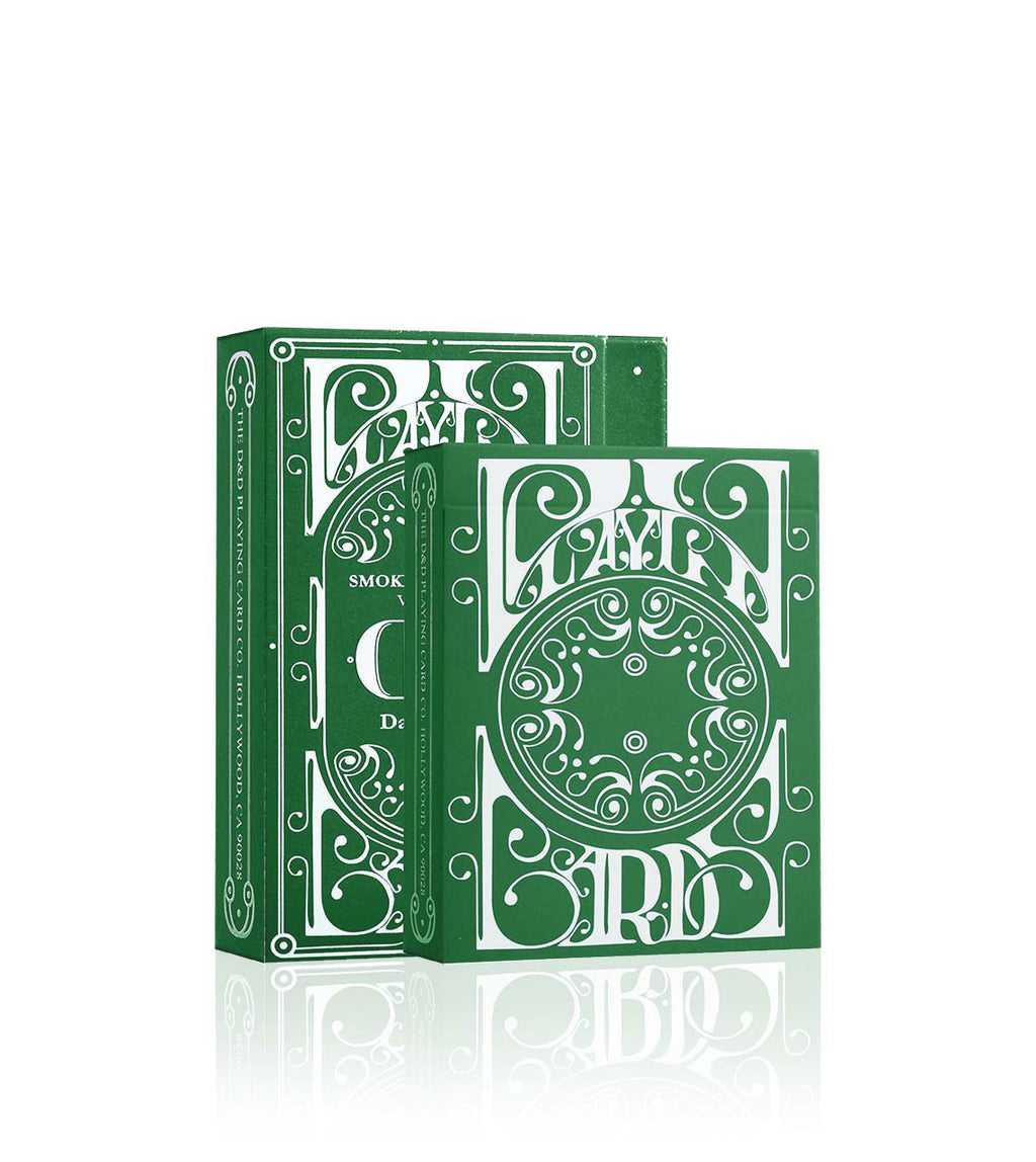 Smoke & Mirrors V9 - Green Edition Playing Cards - Riffle Shuffle 