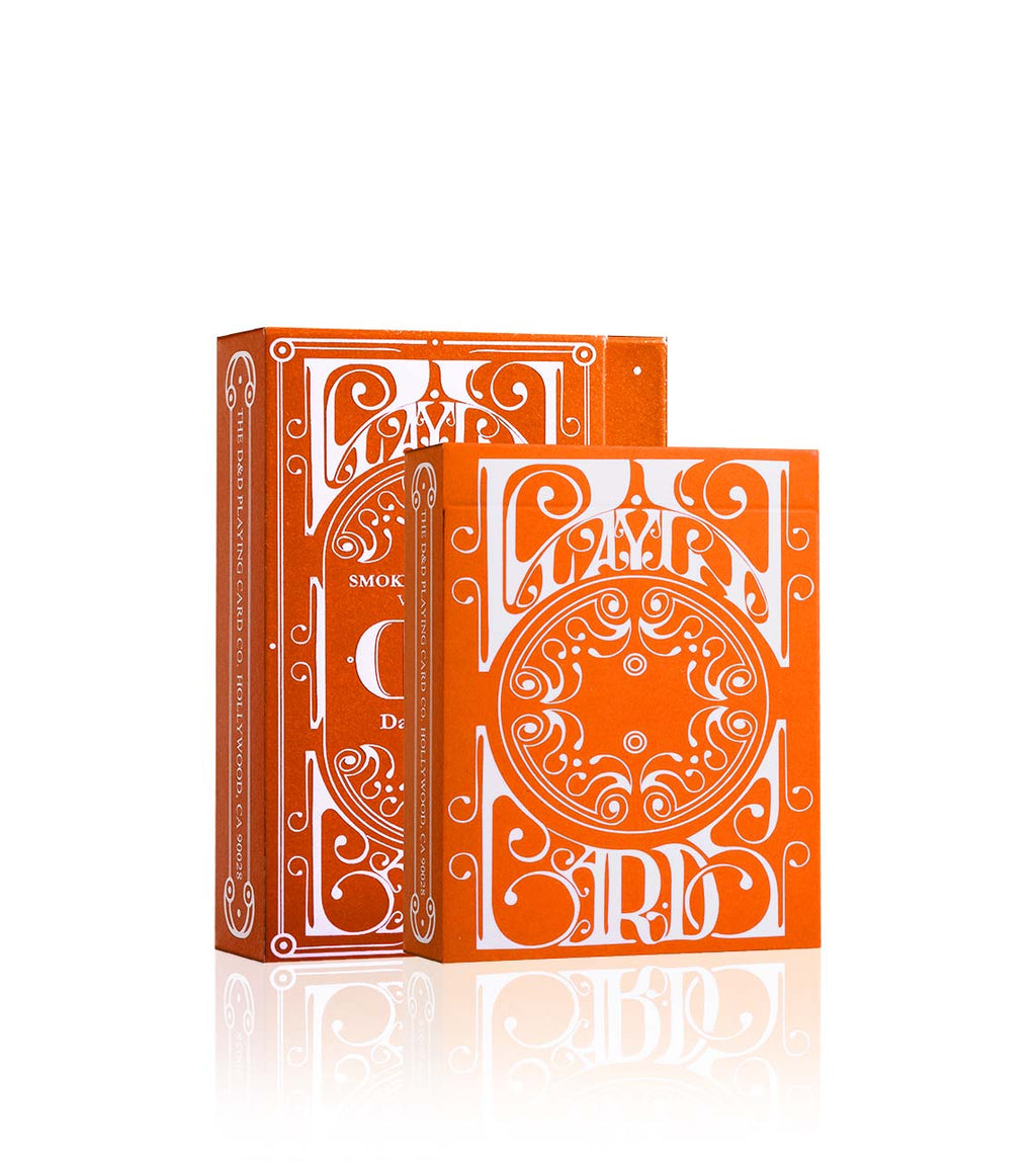 Smoke & Mirrors V9 - Orange Edition Playing Cards - Riffle Shuffle 