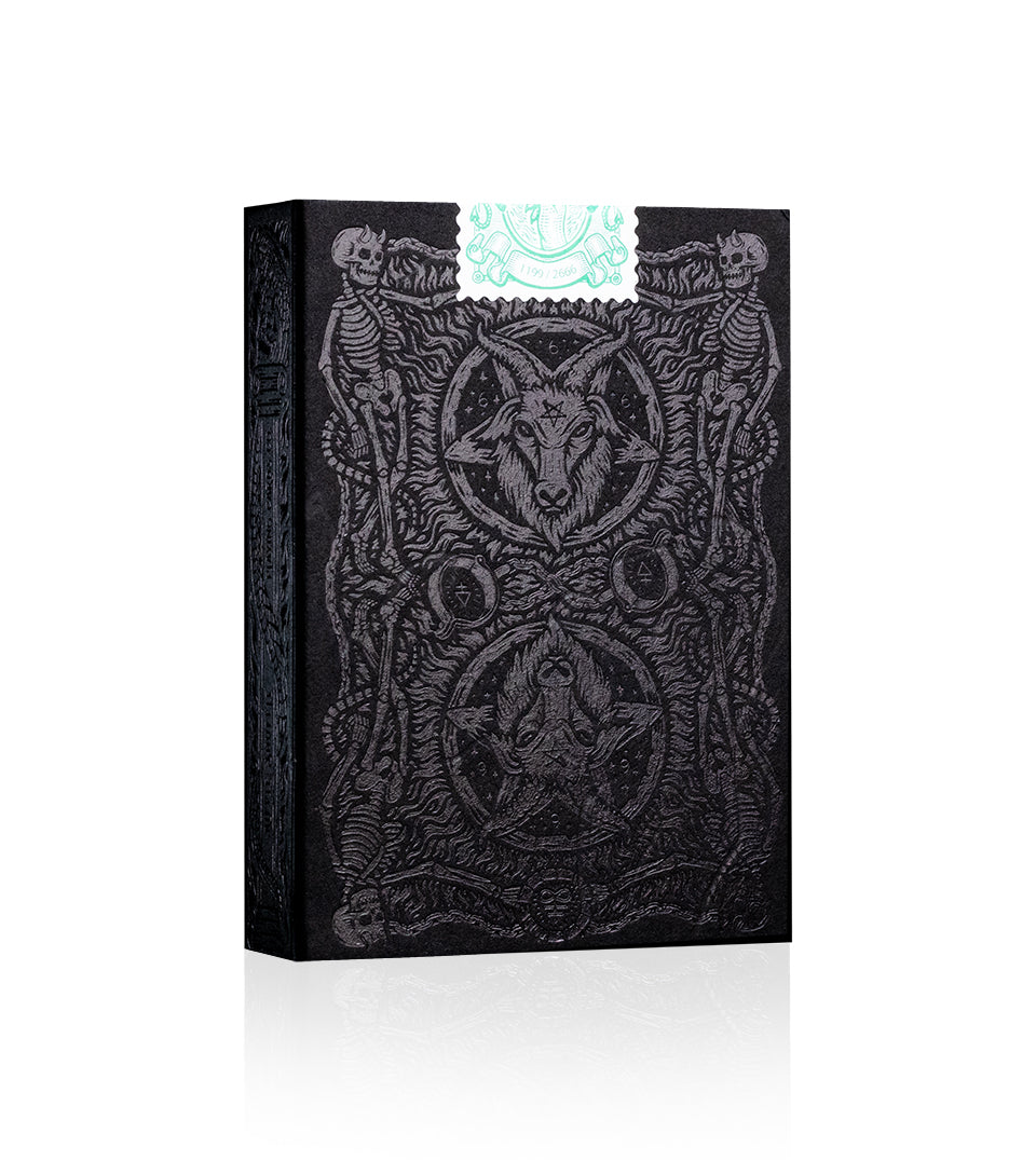 666 Playing Cards - Emerald Hellfire – Riffle Shuffle Playing Card Co