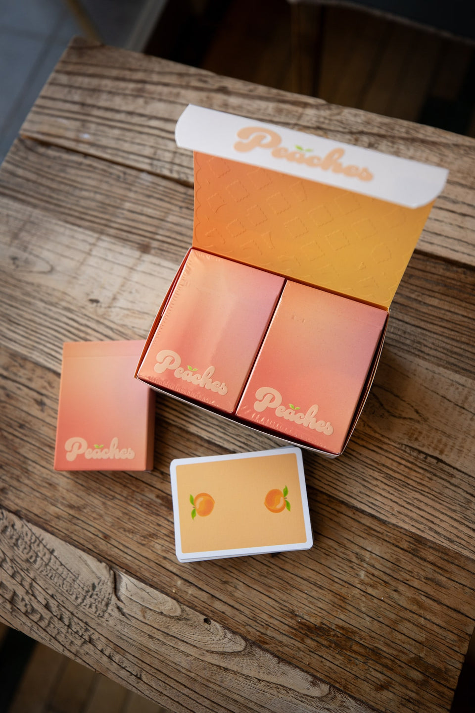 Peach Playing Cards
