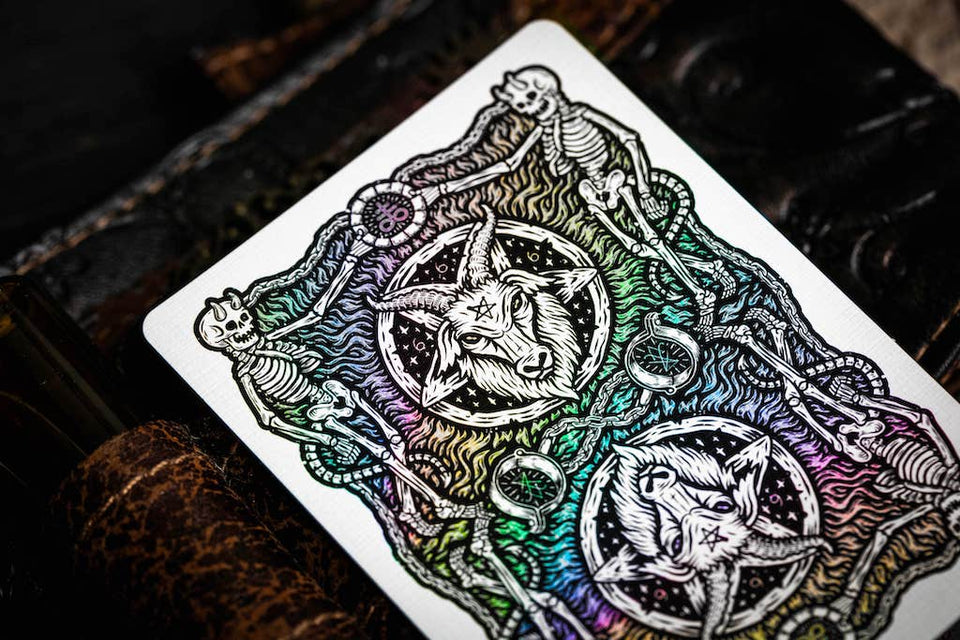 666 Playing Cards Holo Dark Reserve - Riffle Shuffle Playing Card Co