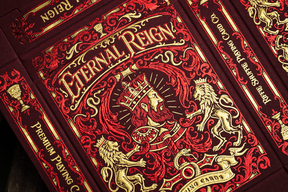Eternal Reign Ruby Empire – Riffle Shuffle Playing Card Co