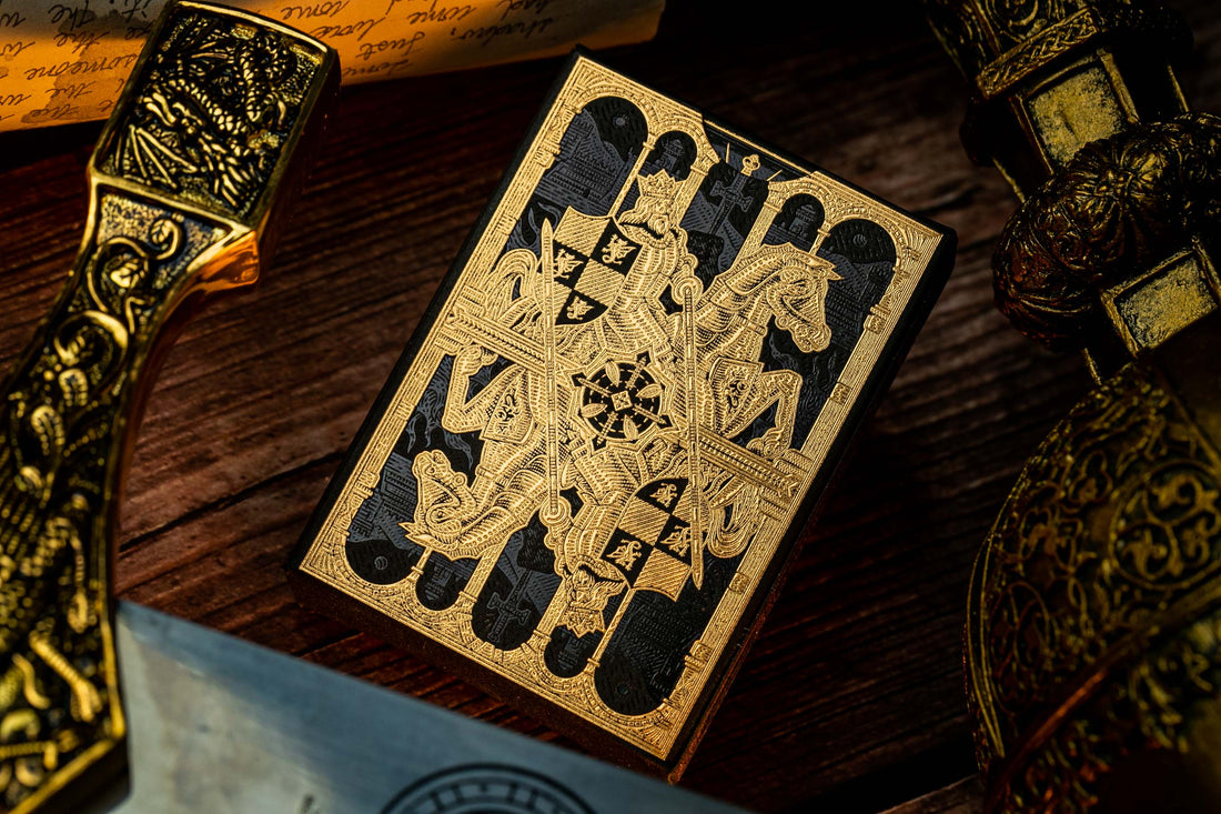 King Arthur Playing Cards - Golden Knight – Riffle Shuffle Playing Card Co